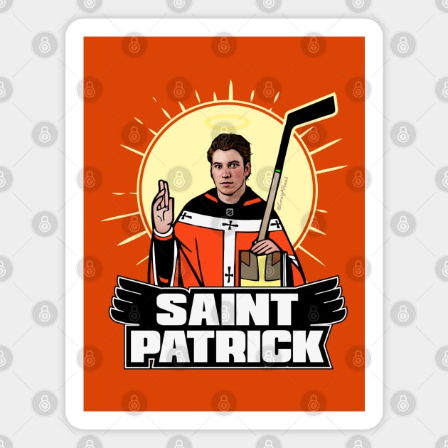 Philadelphia Flyers Saint Nolan Patrick Magnet by CraigAhamil